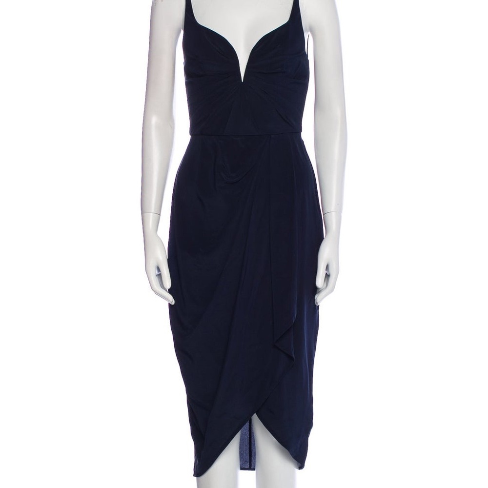 Zimmermann
Silk Midi Length Dress Elegant Navy Blue